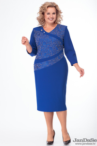 Zila svētku kleita - lielie izmēri sievietēm