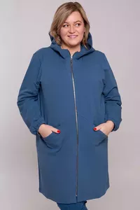 Kokvilnas jaka ar kapuci - lielie izmēri sievietēm