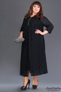 Melna svētku kleita - lielie izmēri sievietēm