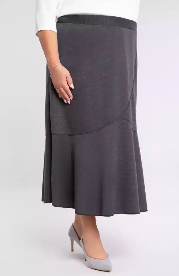 Pelēki svārki, lielie izmēri i-veikalā jandase.lv