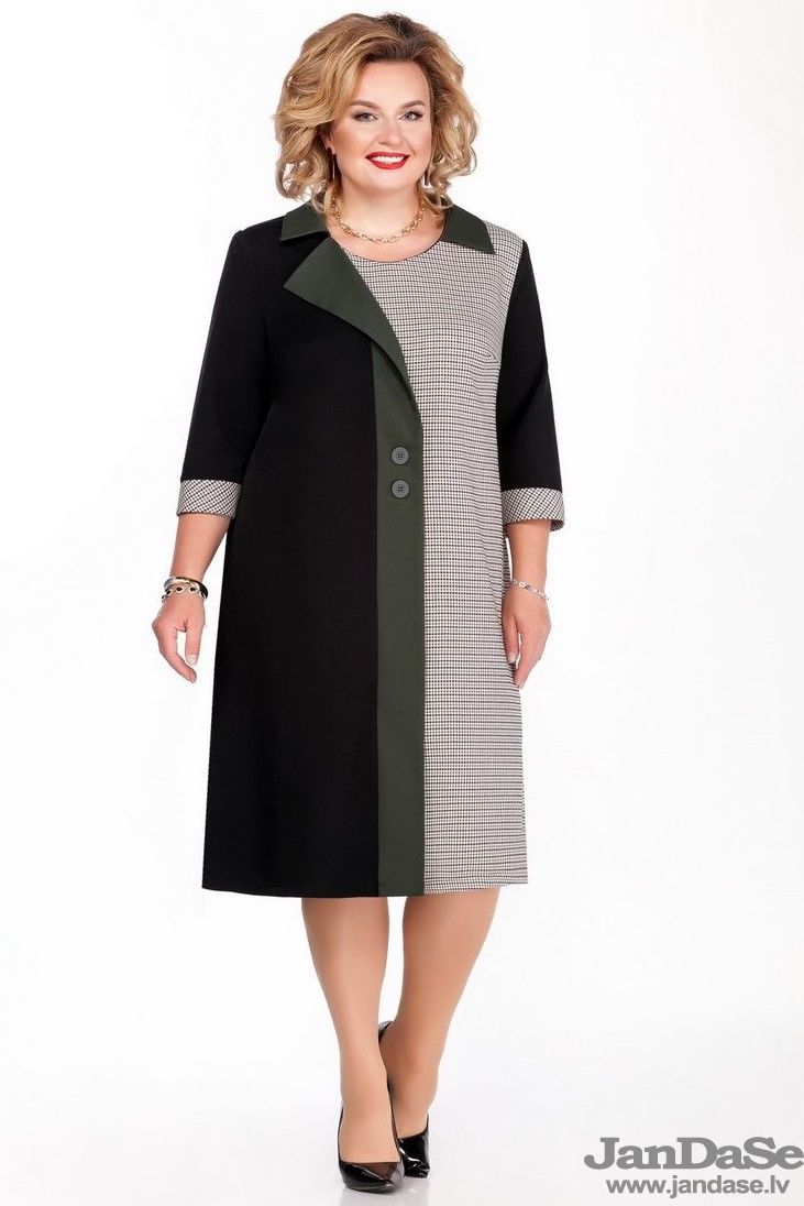 Kleita ar zaļu joslu, lielie izmēri i-veikalā jandase.lv