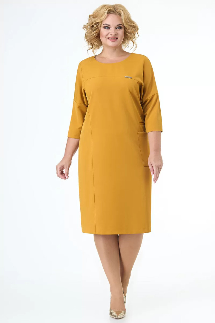 NAV PIEEJAMS | Недоступен | Out Of Stock Dzeltena kleita ar kabatu, lielie izmēri i-veikalā jandase.lv