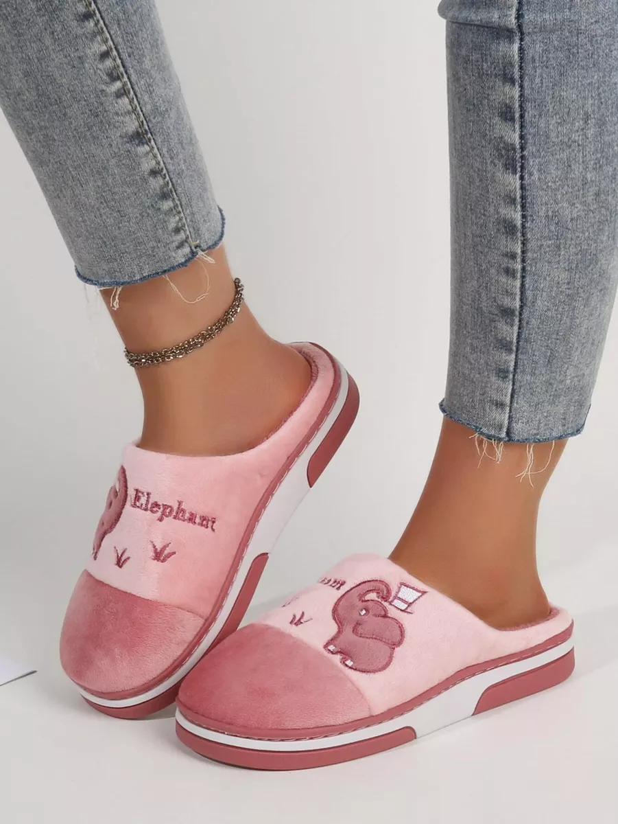 Rozā čības ar zilonīšiem, lielie izmēri i-veikalā jandase.lv