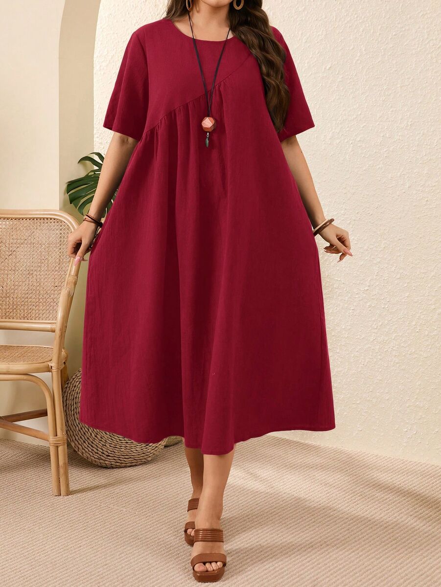 Kokvilnas kleitiņa, lielie izmēri i-veikalā jandase.lv