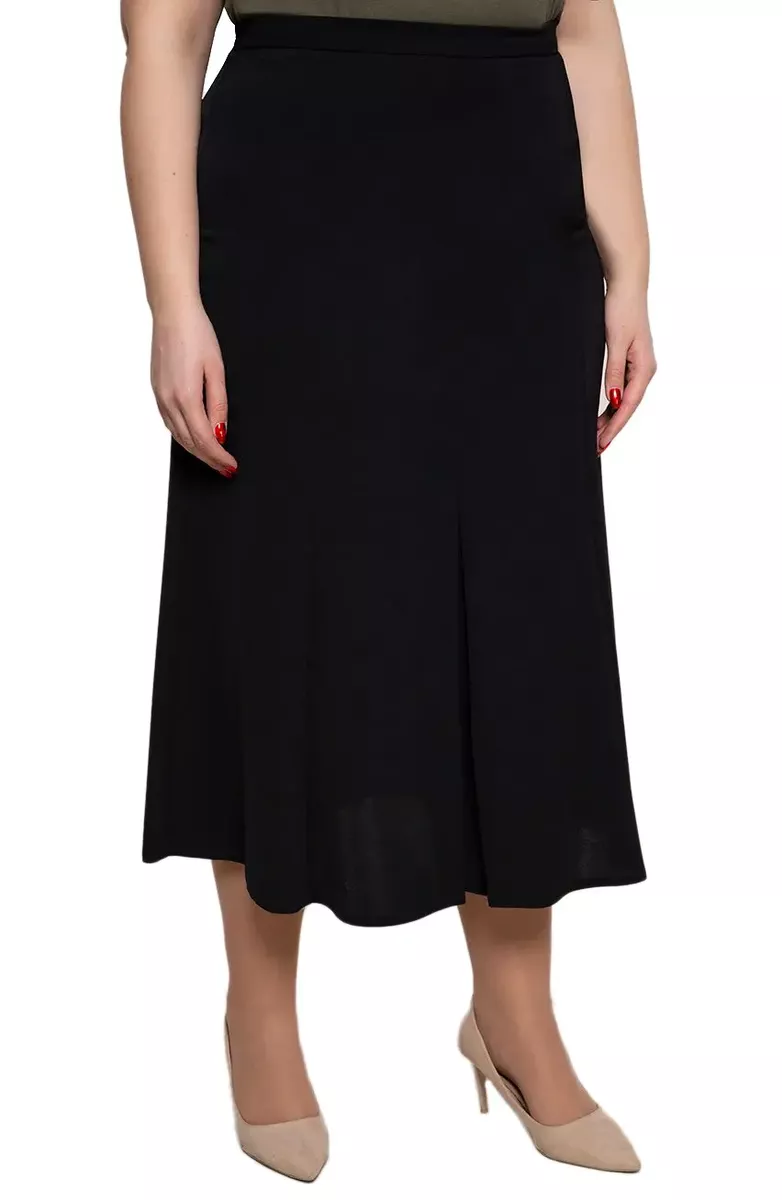 Lielo izmēru svārki melnā krāsā, lielie izmēri i-veikalā jandase.lv