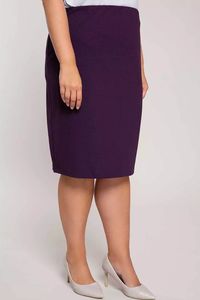 Taisna silueta violeti svārki - lielie izmēri sievietēm