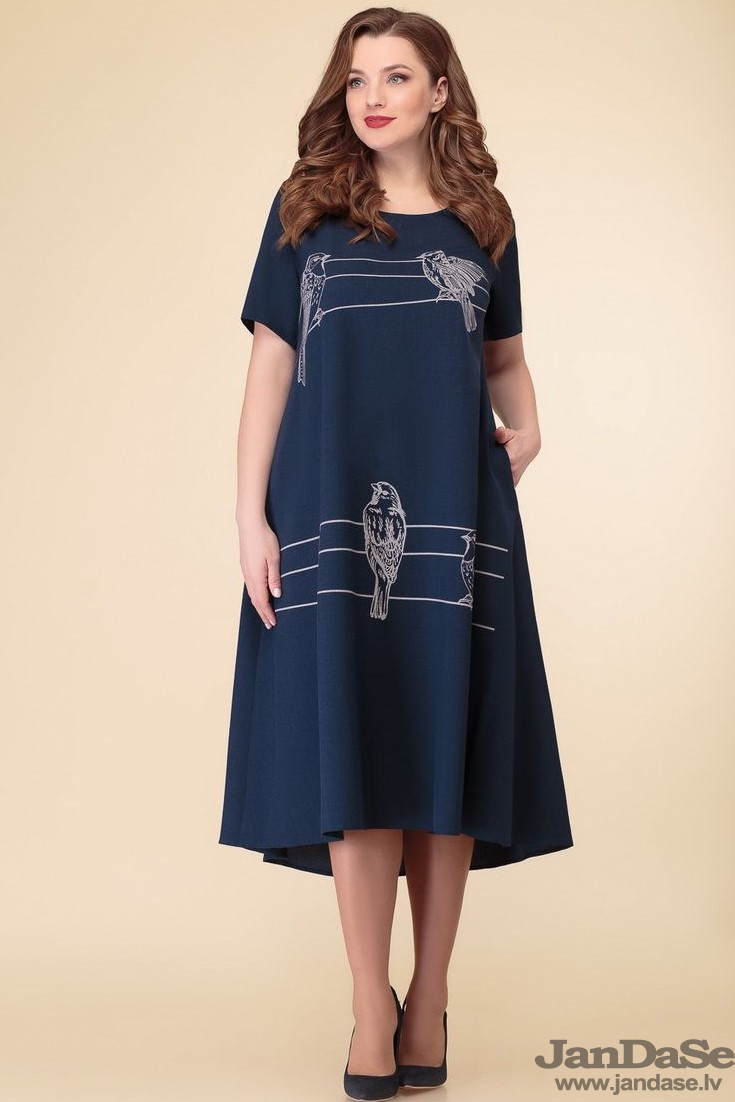 Kleita ar putniem, lielie izmēri i-veikalā jandase.lv