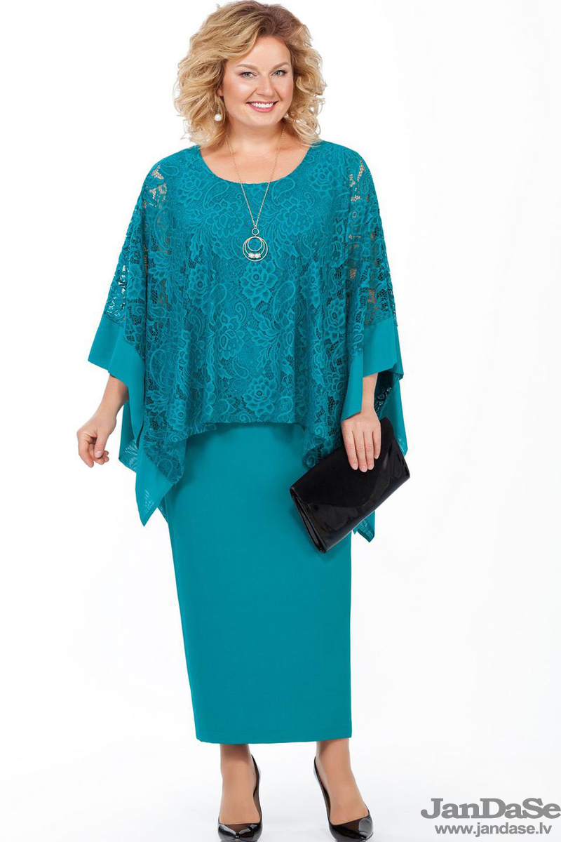 NAV PIEEJAMS | Недоступен | Out Of Stock Tirkīzkrāsas kostīms, lielie izmēri i-veikalā jandase.lv