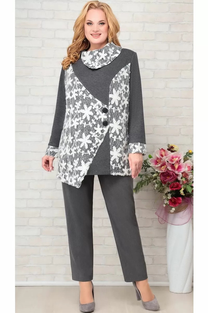 Bikškostīms pelēkos toņos, lielie izmēri i-veikalā jandase.lv