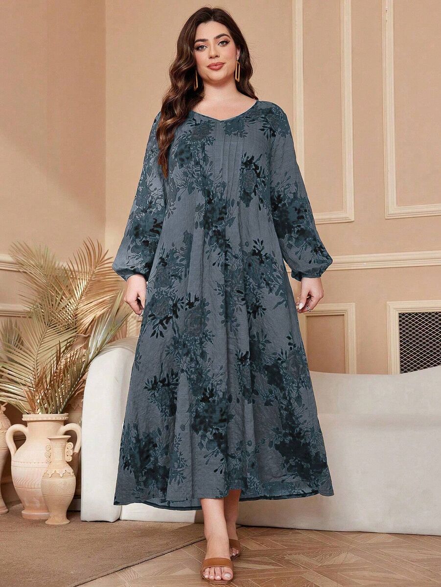 Garā kleita vasaras izskaņai, lielie izmēri i-veikalā jandase.lv