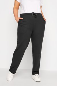 Melnas sportiska stila bikses - lielie izmēri sievietēm