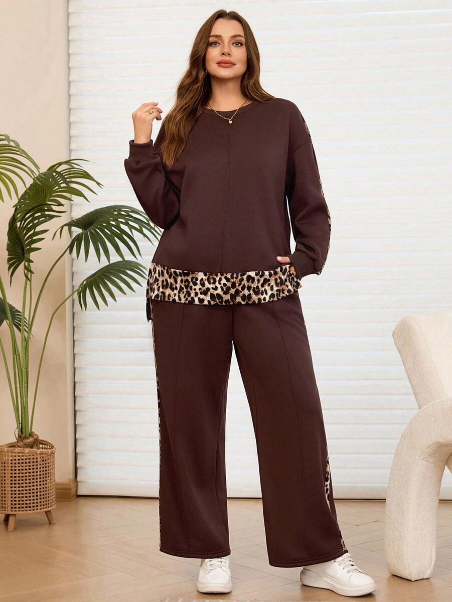 Brīvā laika kostīms ar nelielu siltinājumu, lielie izmēri i-veikalā jandase.lv