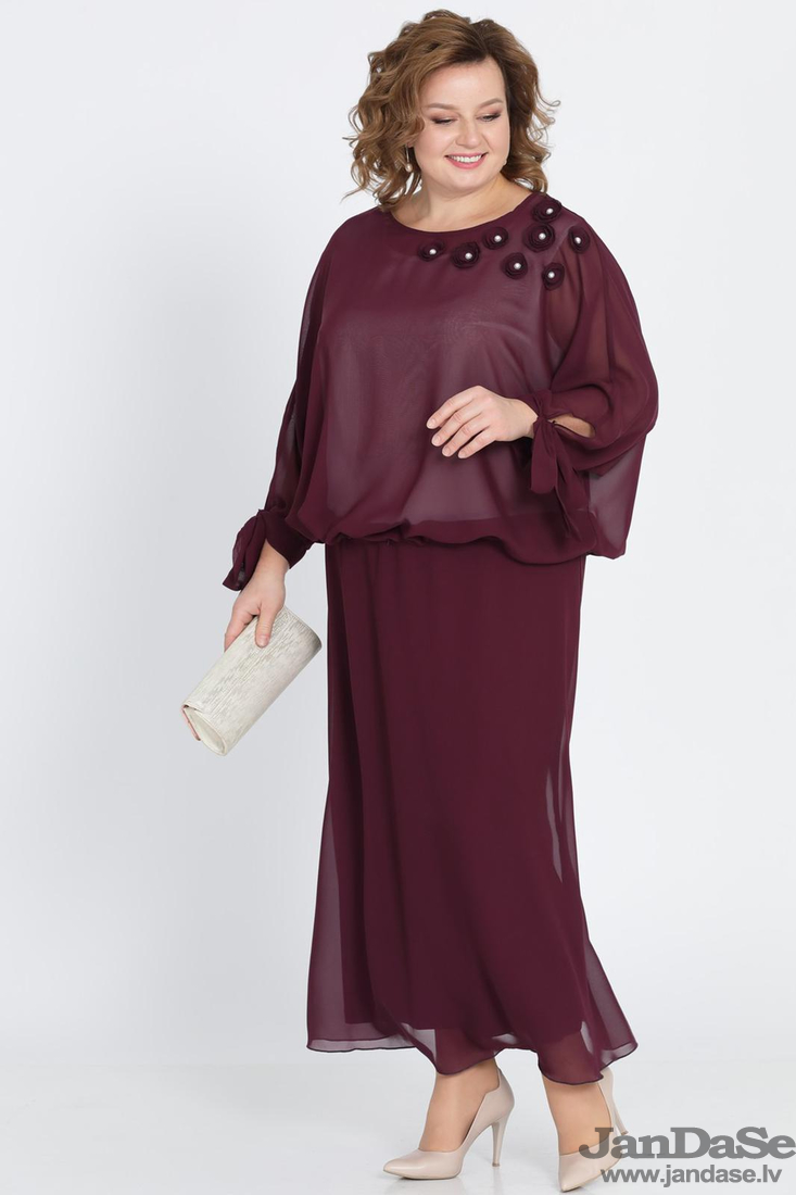 NAV PIEEJAMS | Недоступен | Out Of Stock Šifona svētku kleita, lielie izmēri i-veikalā jandase.lv