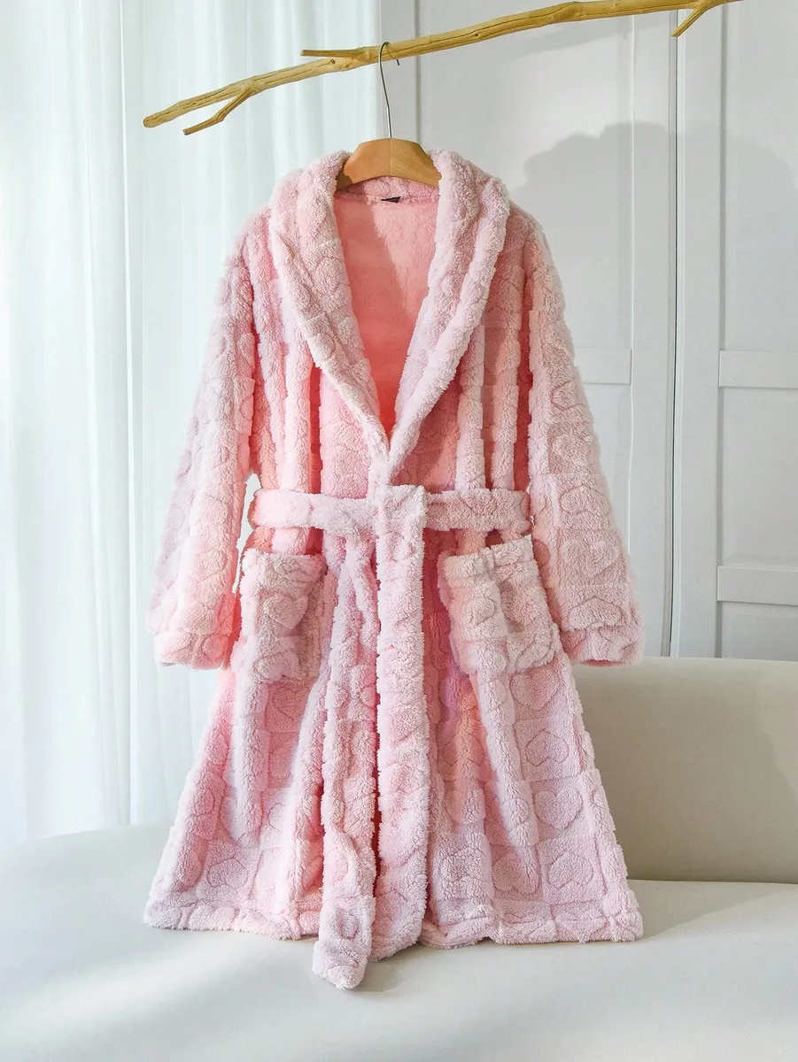 Mīksts un silts halāts, lielie izmēri i-veikalā jandase.lv