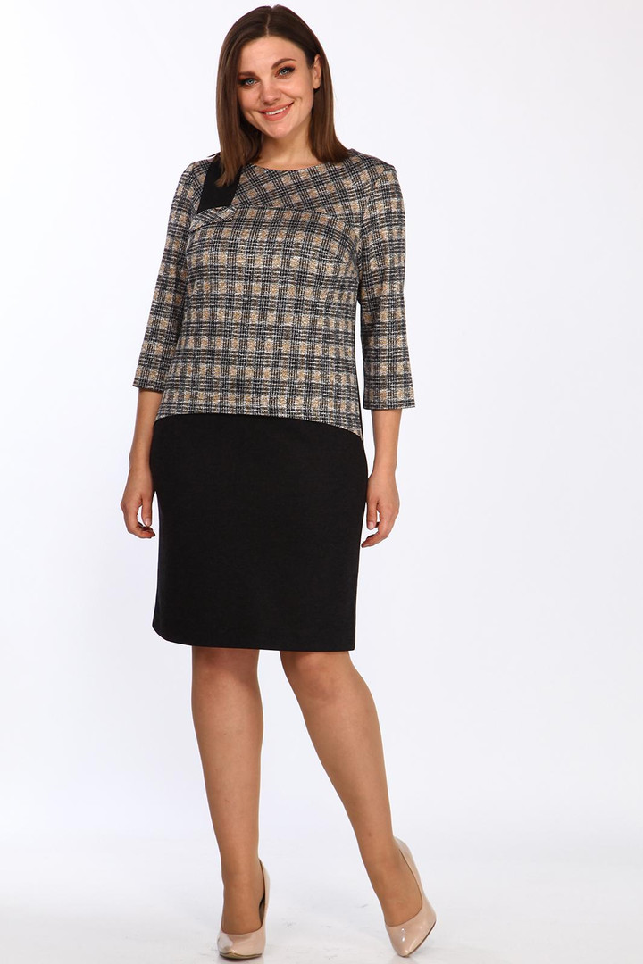 Kleita ar rūtainu augšdaļu, lielie izmēri i-veikalā jandase.lv