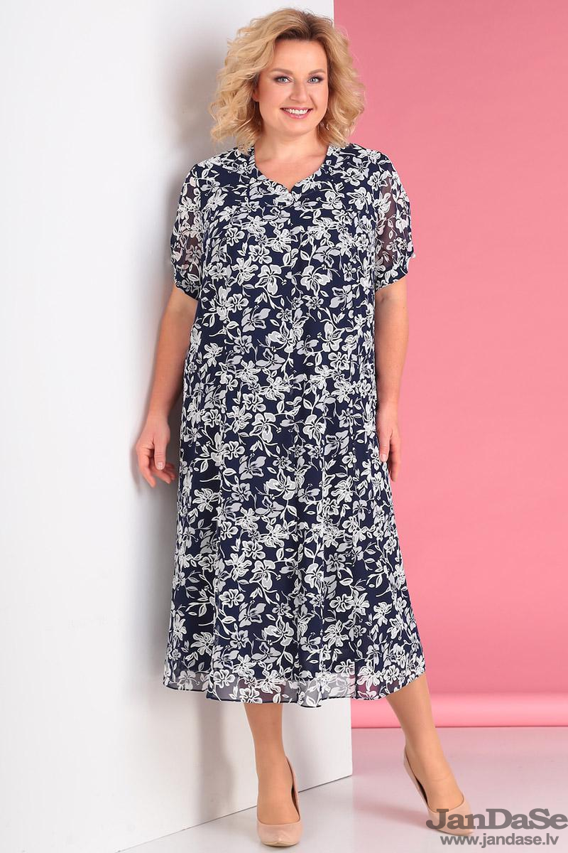 Kleita ar ziedu motīvu, lielie izmēri i-veikalā jandase.lv