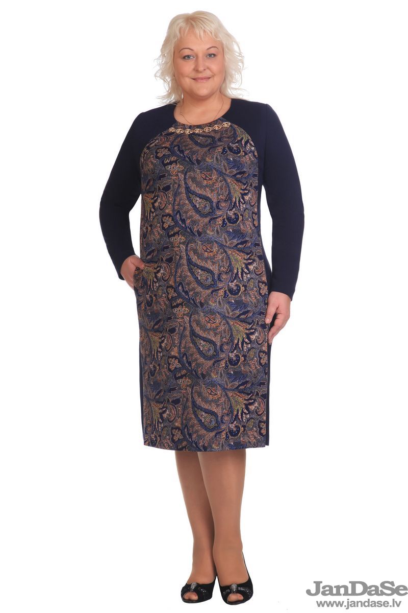 Kleita ar dekoru, lielie izmēri i-veikalā jandase.lv