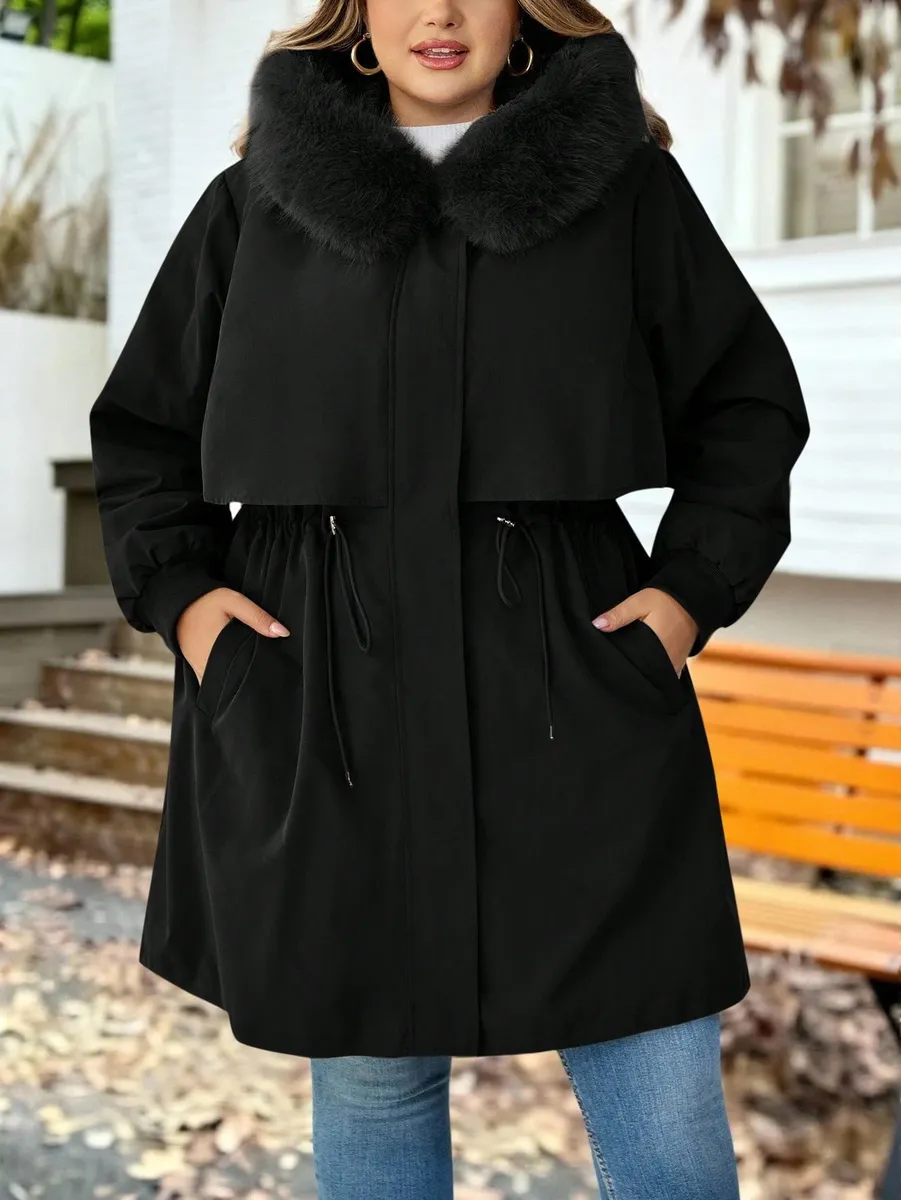 Lielāka izmēra silta ziemas virsjaka, lielie izmēri i-veikalā jandase.lv