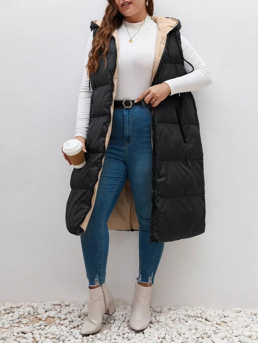 Melna garā veste, lielie izmēri i-veikalā jandase.lv