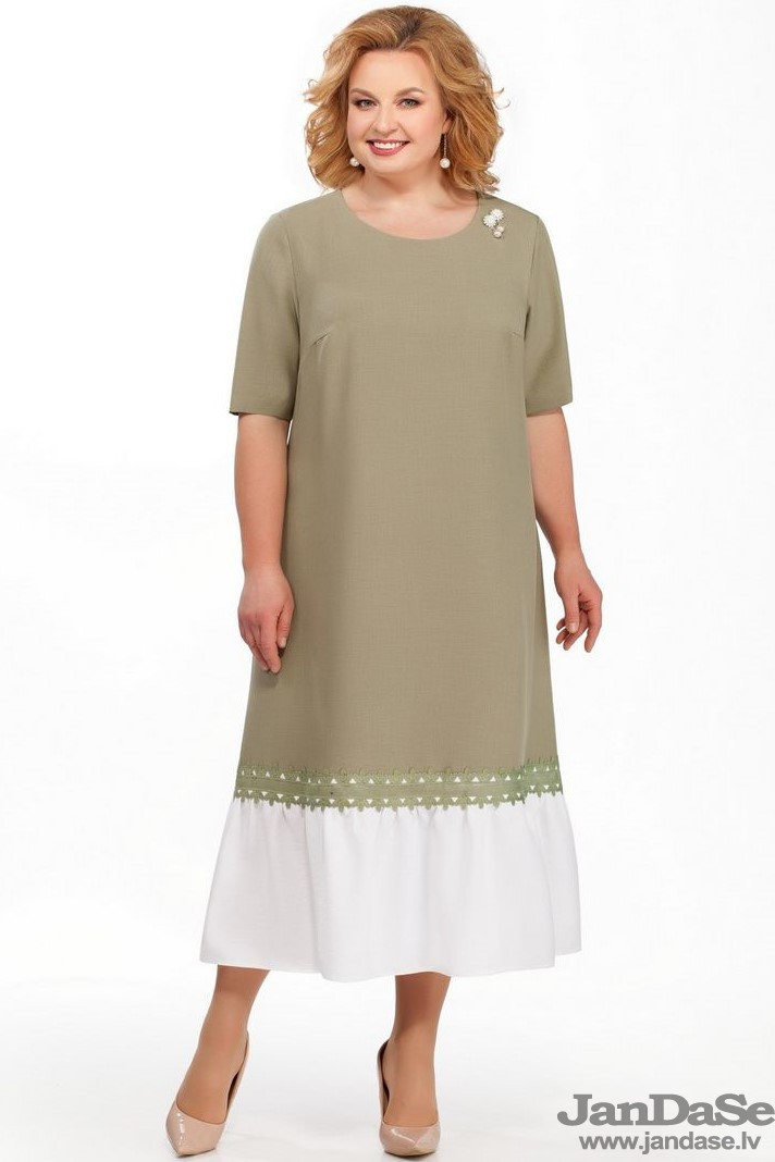 Divkrāsaina kleita vasarai, lielie izmēri i-veikalā jandase.lv