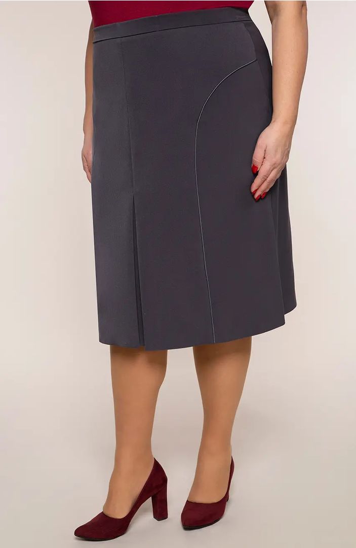 Pelēki lielo izmēru svārki, lielie izmēri i-veikalā jandase.lv