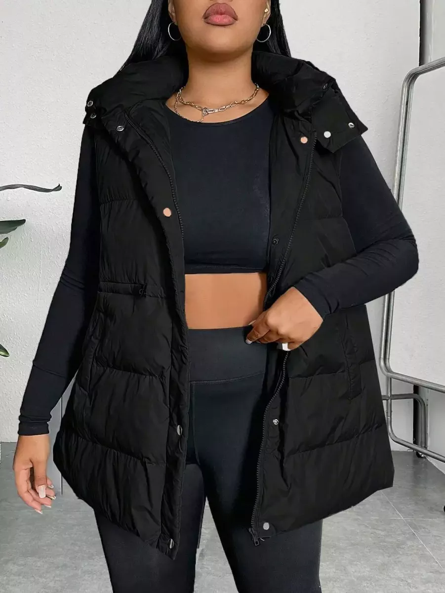 Melna plus izmēra veste sievietēm, lielie izmēri i-veikalā jandase.lv