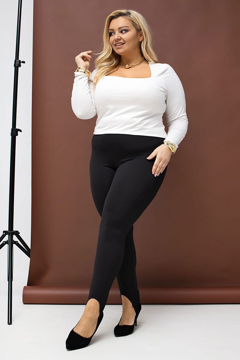 Melni sieviešu legingi – komforts un elegance, lielie izmēri i-veikalā jandase.lv