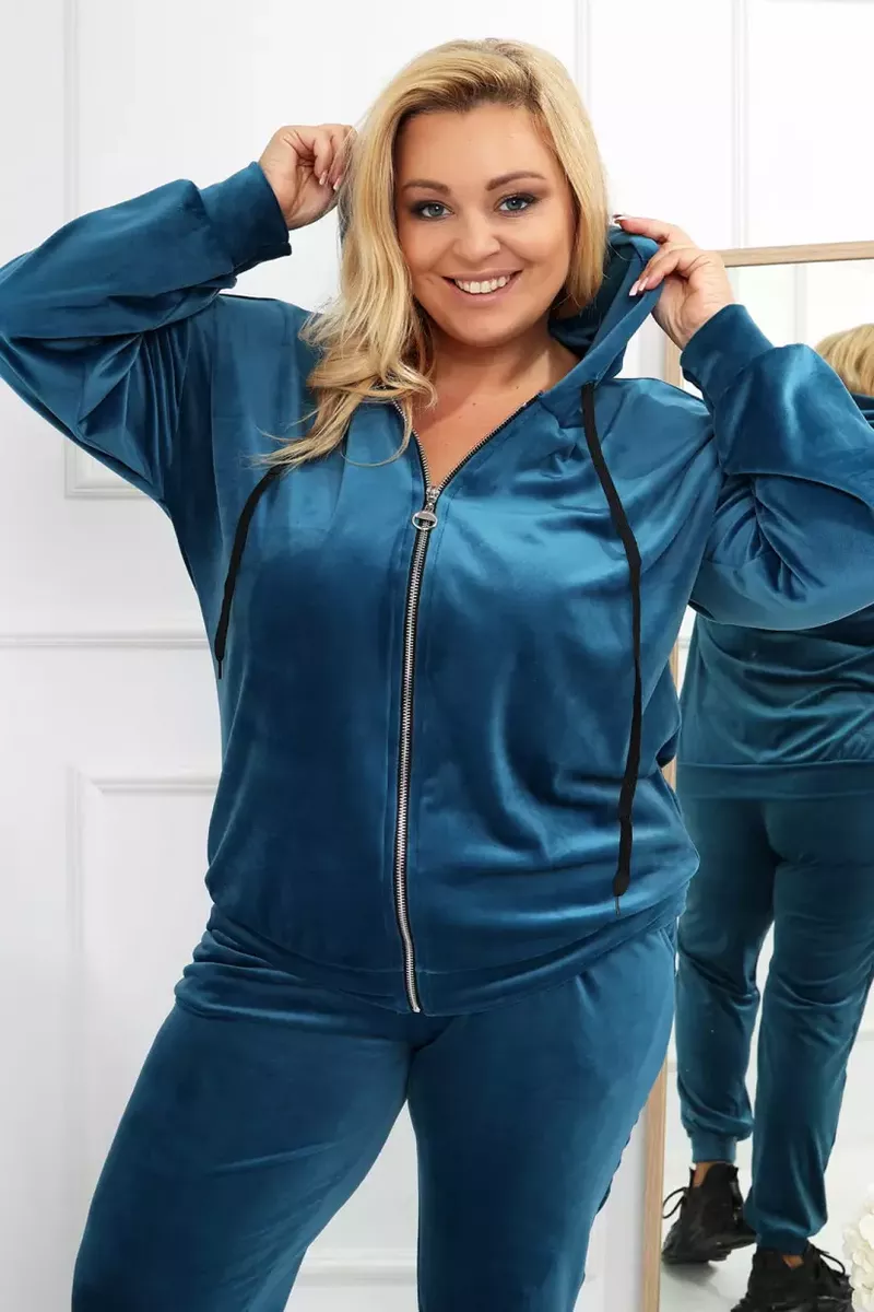 Zils brīvā laika kostīms, lielie izmēri i-veikalā jandase.lv