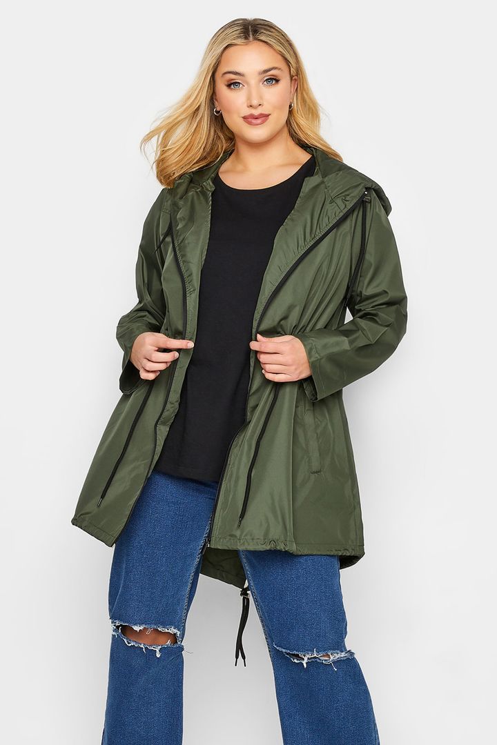 Haki krāsas vējjaka, lielie izmēri i-veikalā jandase.lv