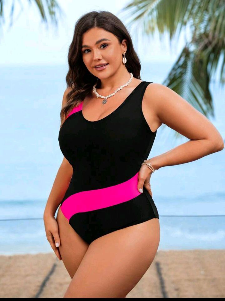 Melns liela izmēra peldkostīms, lielie izmēri i-veikalā jandase.lv