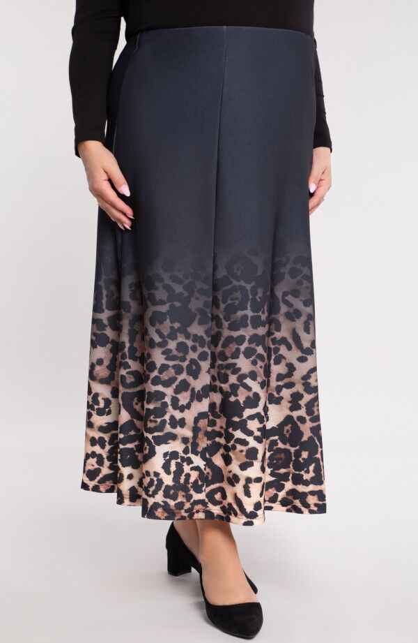 Svārki ar leopardrakstu, lielie izmēri i-veikalā jandase.lv