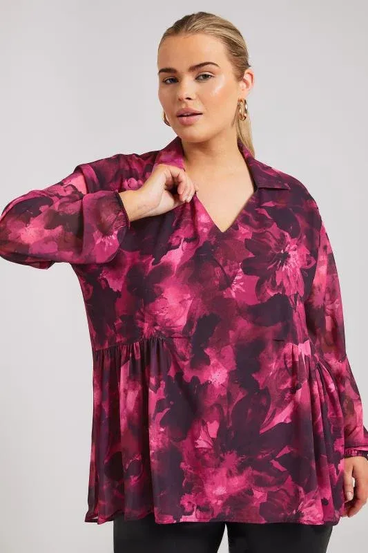 Koša blūze ar iešuvēm, lielie izmēri i-veikalā jandase.lv