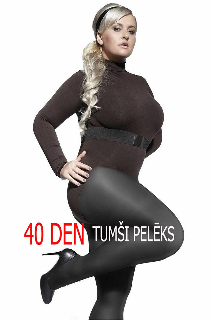 NAV PIEEJAMS | Недоступен | Out Of Stock Tumši pelēkas sieviešu zeķubikses 40DEN (DZXX), lielie izmēri i-veikalā jandase.lv