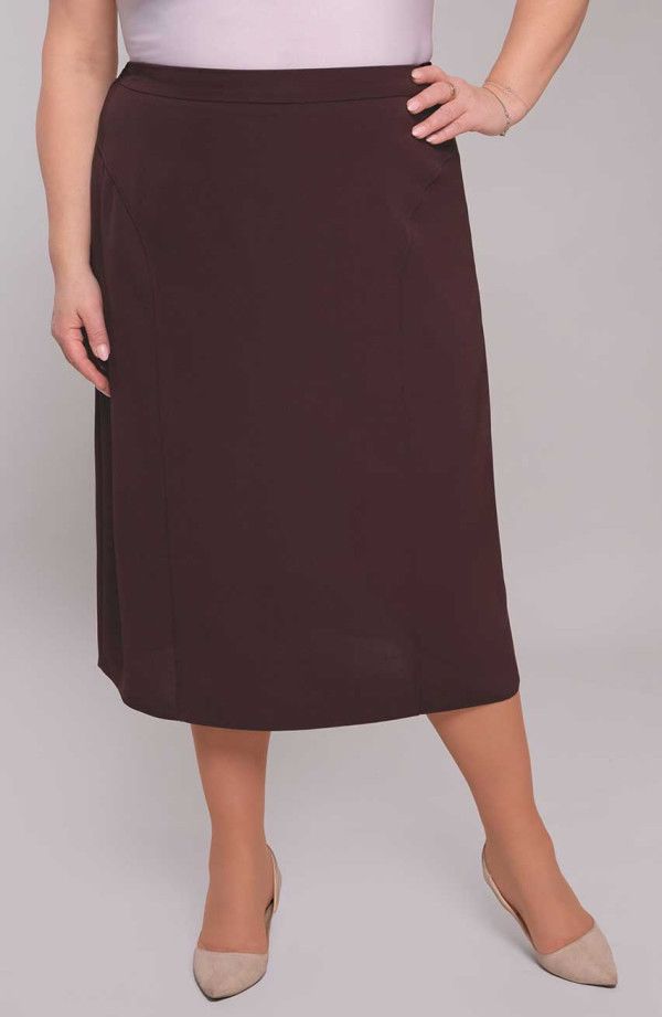 Klasiski bordo svārki, lielie izmēri i-veikalā jandase.lv
