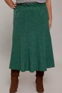 A-silueta svārki zaļā krāsā - lielie izmēri sievietēm