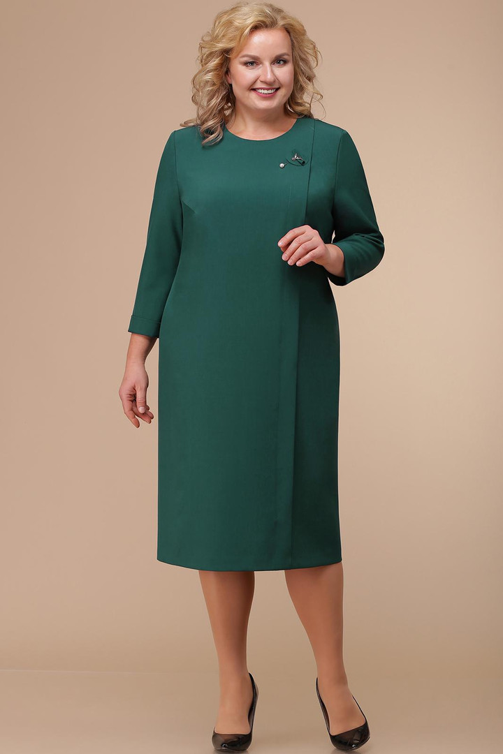 Kleita zaļos toņos, lielie izmēri i-veikalā jandase.lv