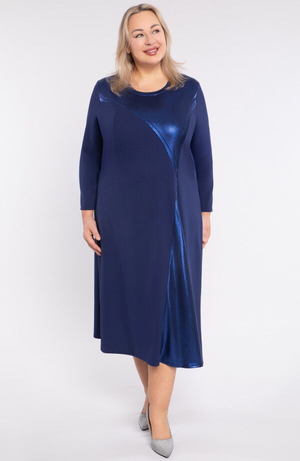 Svētku kleita ar spīdīgiem ielaidumiem, lielie izmēri i-veikalā jandase.lv