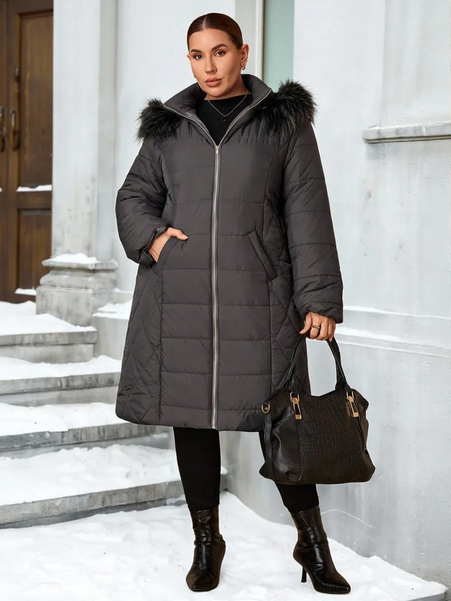 Silts ziemas mētelis, lielie izmēri i-veikalā jandase.lv