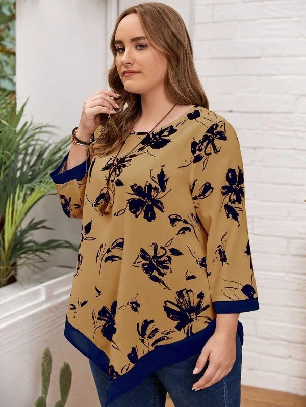 Tunika ar zilu apdari, lielie izmēri i-veikalā jandase.lv