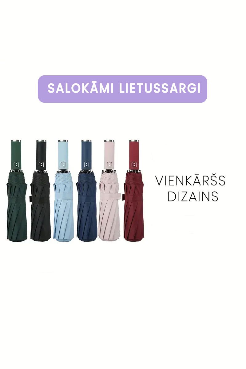 Automātiskais lietussargs (melns, t. zils, bordo), lielie izmēri i-veikalā jandase.lv