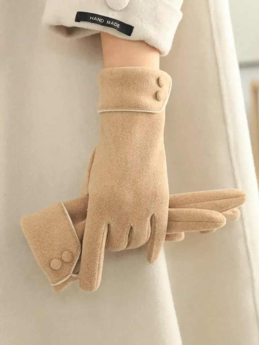 Gaiši brūni sieviešu cimdi, lielie izmēri i-veikalā jandase.lv