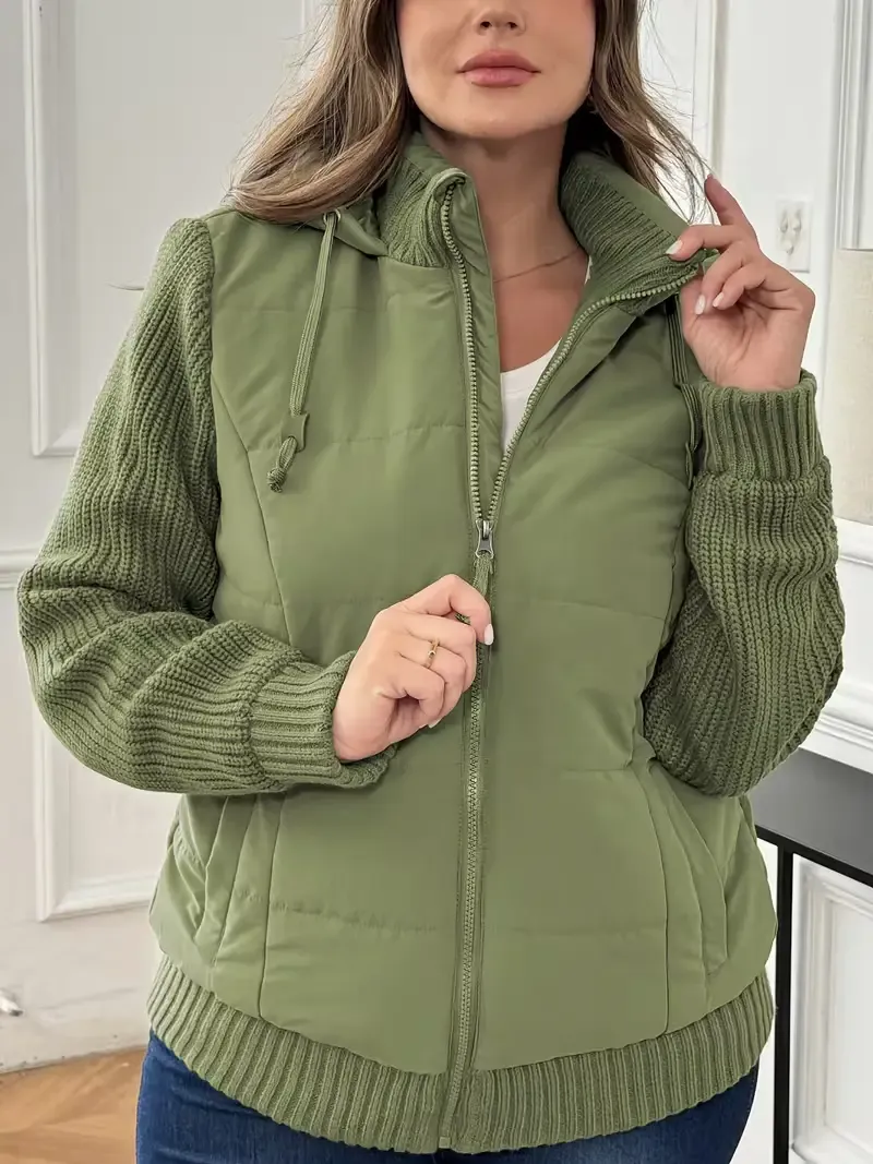 Jaciņa ar adītām piedurknēm, lielie izmēri i-veikalā jandase.lv