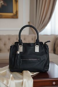 Melna sieviešu soma - lielie izmēri sievietēm