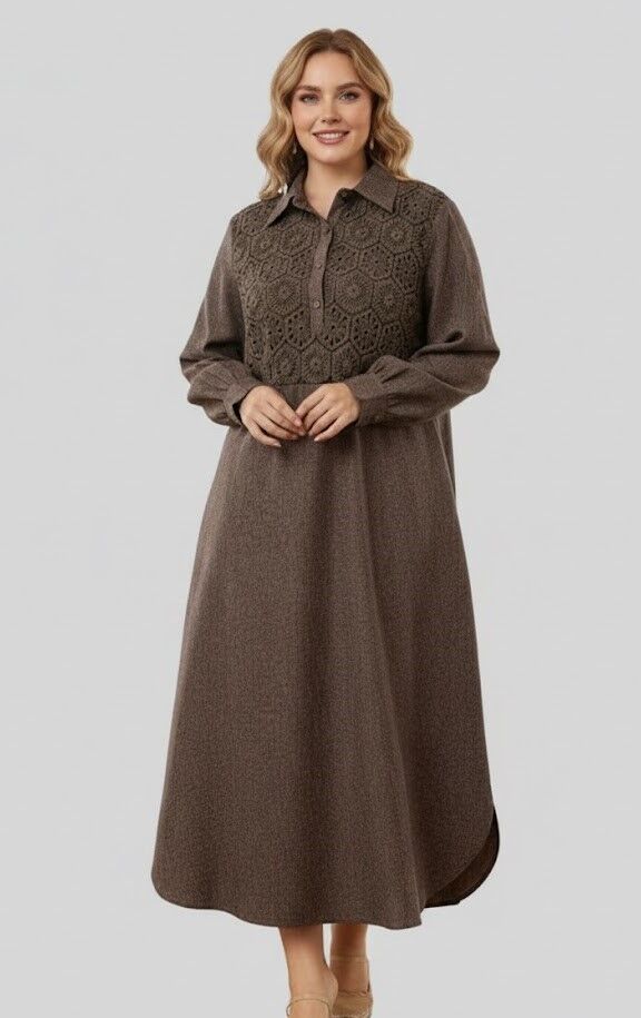 Kleita ar izšuvumu, lielie izmēri i-veikalā jandase.lv