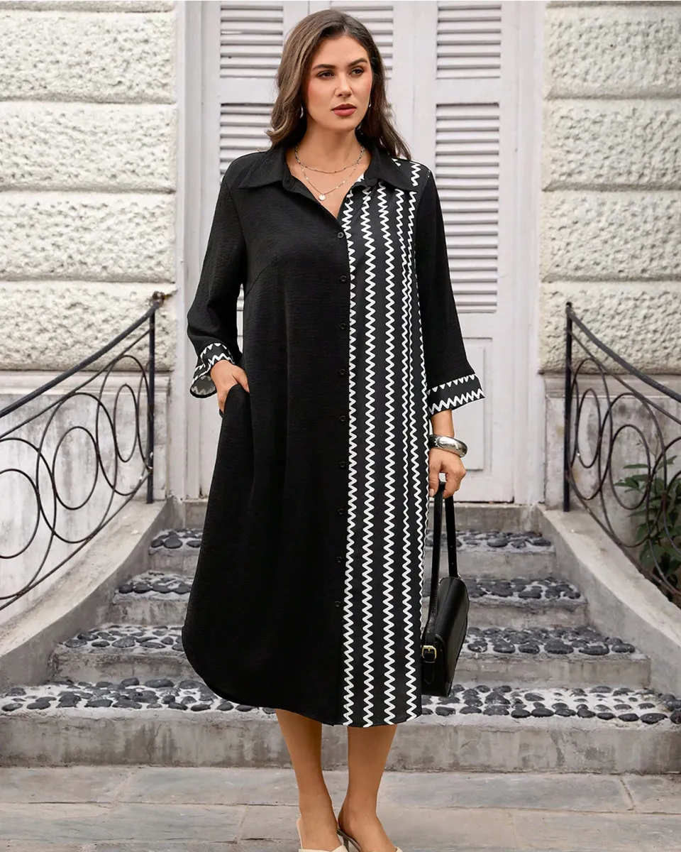 Melna kreklkleita ar baltām līnijām sānos, lielie izmēri i-veikalā jandase.lv