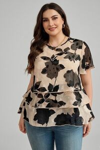 Blūze ar kārtām - lielie izmēri sievietēm