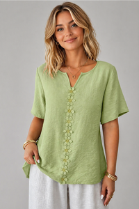 Tunika ar puķītēm - lielie izmēri sievietēm