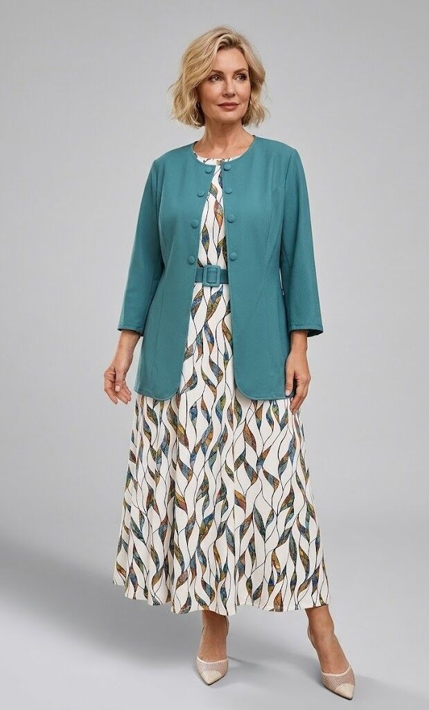 Kleita ar žaketīti, lielie izmēri i-veikalā jandase.lv