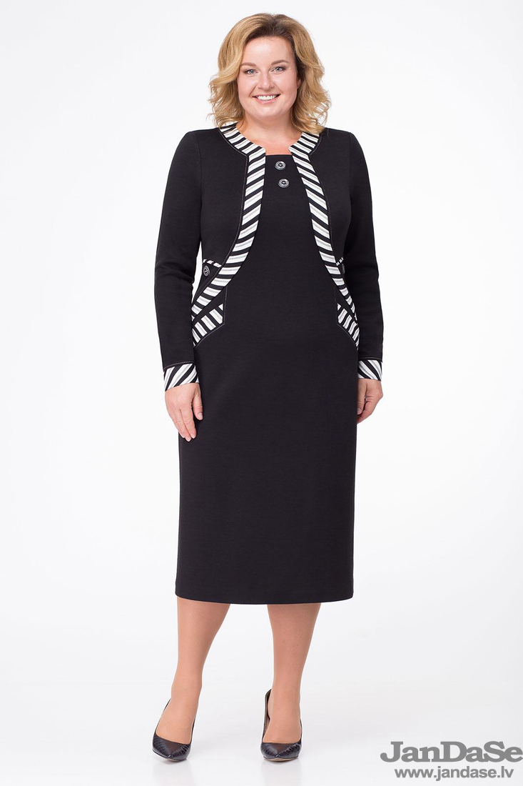 Melna kleita, lielie izmēri i-veikalā jandase.lv