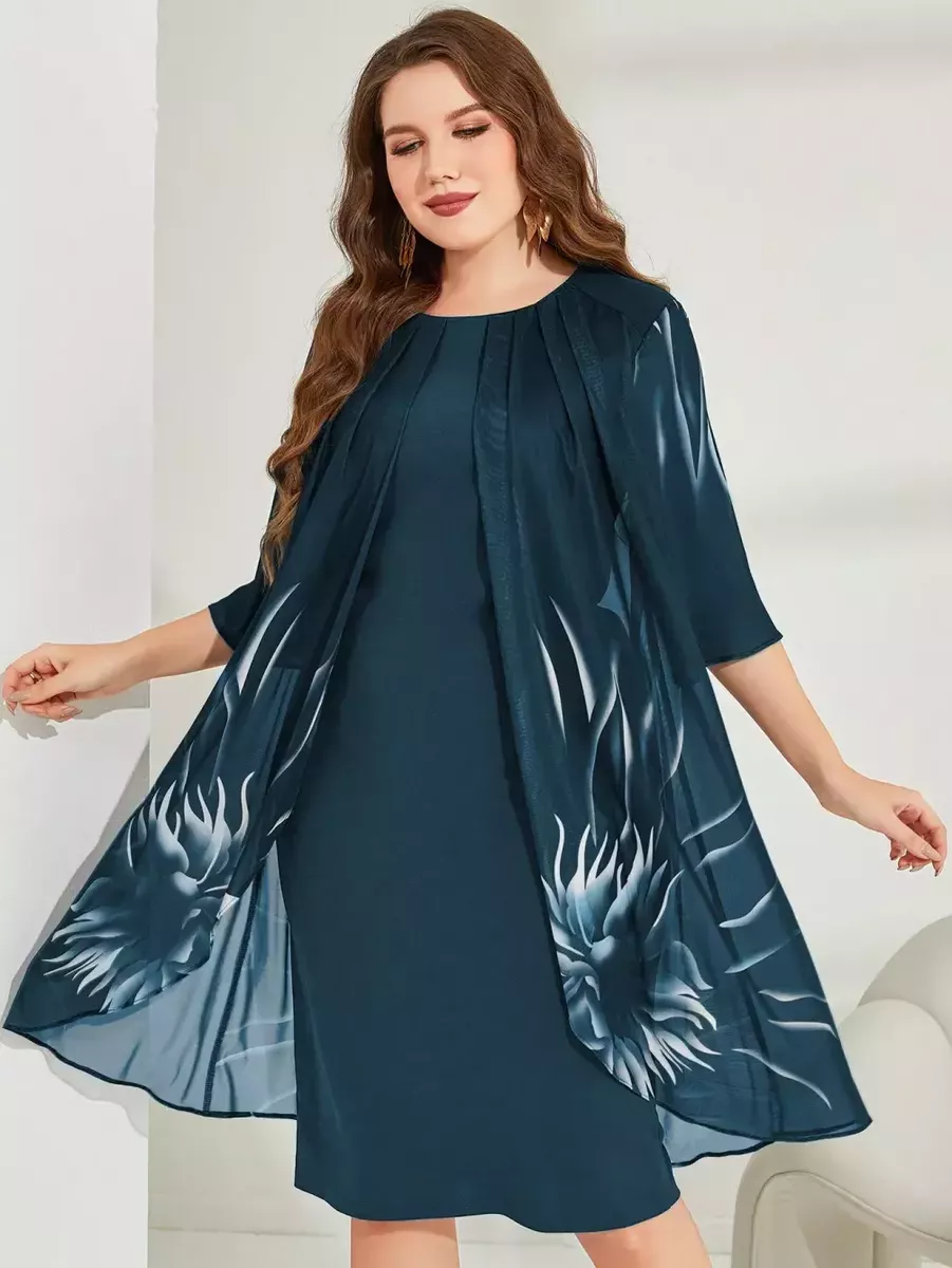 Jūraszaļa svētku kleita, lielie izmēri i-veikalā jandase.lv